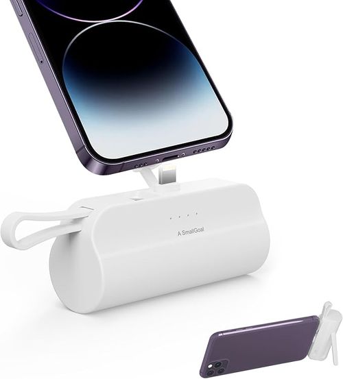 Portable Charger Small Power Bank：5000mAh Mini Compact Portable Phone Charger for Travel