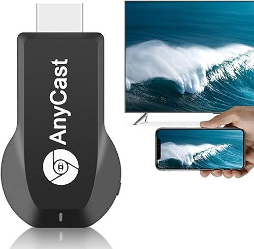 Anycast HDMI Wireless Display Adapter WiFi 1080P Mobile Screen Mirroring Receiver Dongle for iPhone Mac iOS Android to TV Projector Support Miracast Airplay DLNA