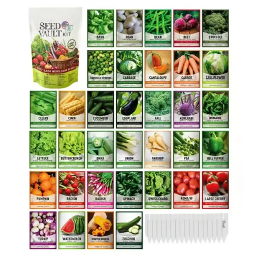 🔥Last Day 49% OFF 🔥Vegetable Seed Vault Kit | 35 Varieties