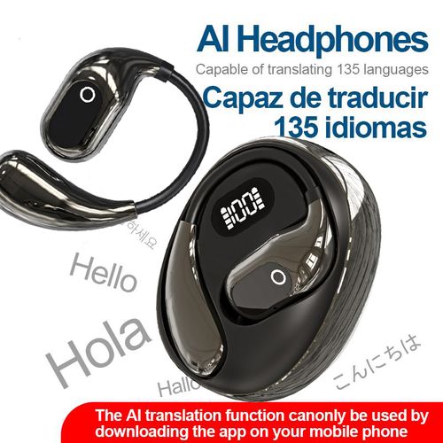OpenAir 5 OWS Translation Wireless Bluetooth Earphones Support 144 Languages Real Time Bluetooth Translation Support Playing Music Phone Calls Headphones