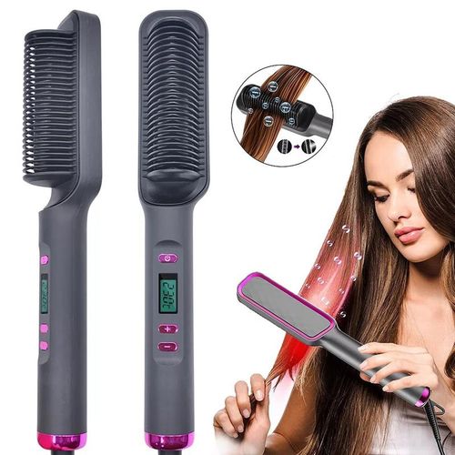 Hair Straightener Comb Styling Tool for Frizz-Free Hair Curler Comfort Salon Hair waver Brush straightener