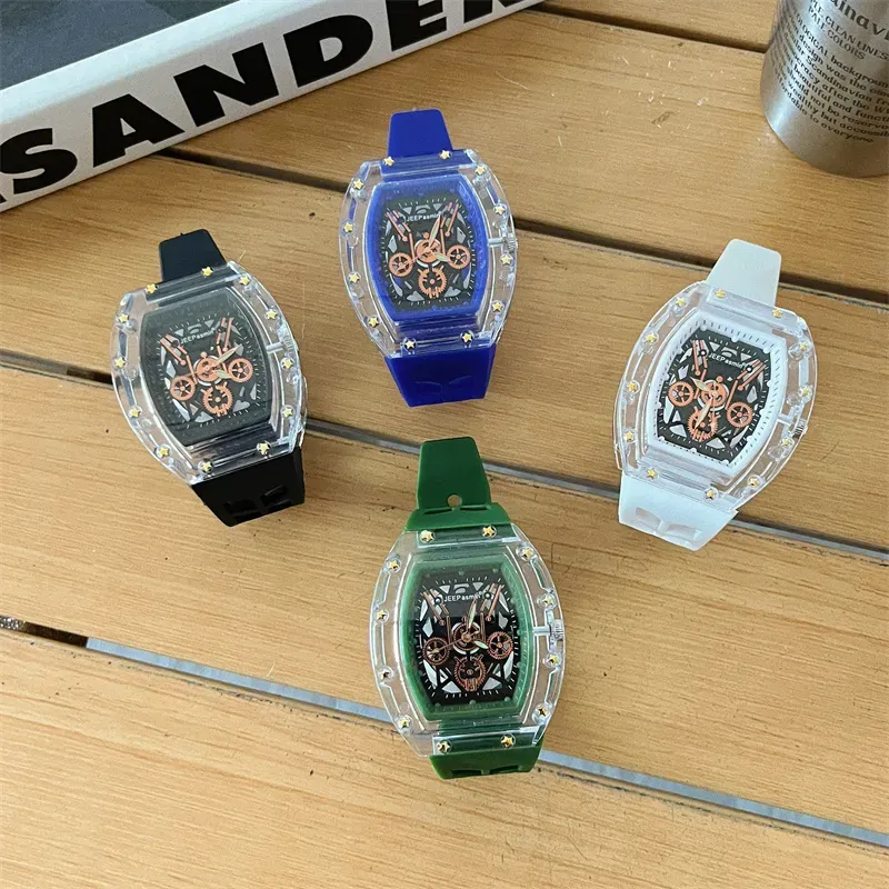 Men's Mechanical Skeleton Transparent Watch – Hip Hop Sport Fashion