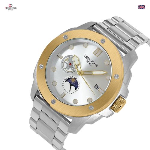 Precious Duke Luxury Mens Automatic Watch Luminous Moon Phase