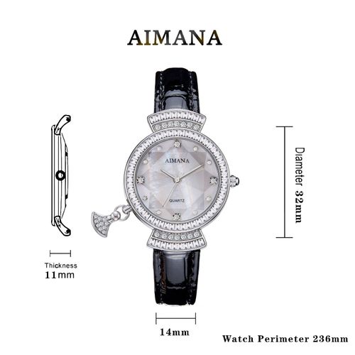 Exquisite Luxury Diamond Quartz Watchgolden