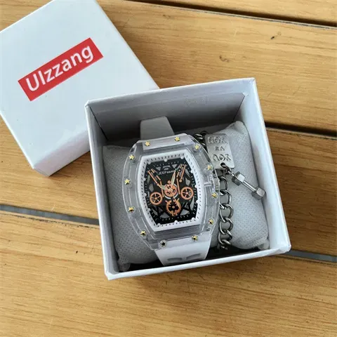 Men's Mechanical Skeleton Transparent Watch – Hip Hop Sport Fashion