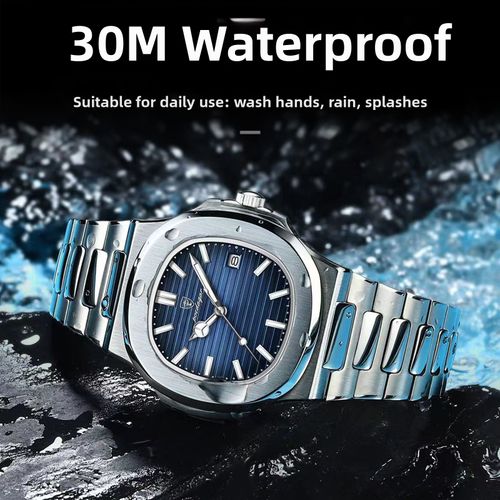 POEDAGAR 613 – Stylish Stainless Steel Watch