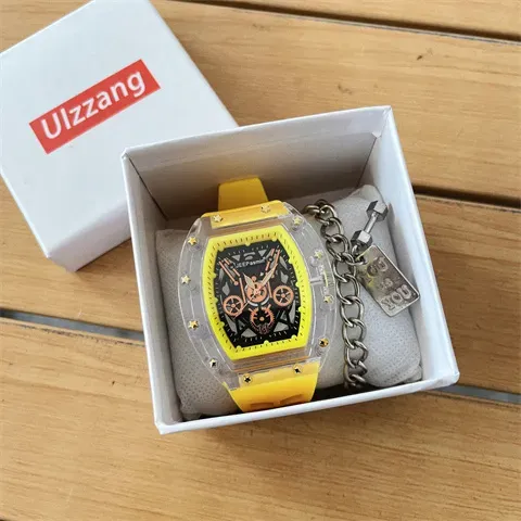 Men's Mechanical Skeleton Transparent Watch – Hip Hop Sport Fashion