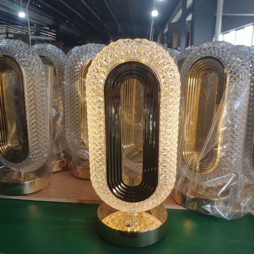 Luxury Crystal Touch LED Night Light - Creative High-End Bedroom Table Lamp