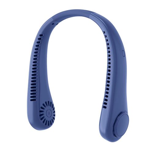 Leafless turbo USB rechargeable outdoor high-wind neck-hanging fan