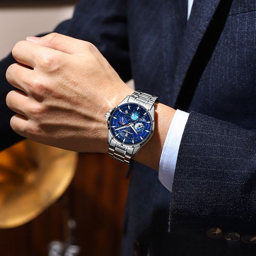 New Multifunction Quartz Luminous Men's Watch 50m Waterproof - 42mm