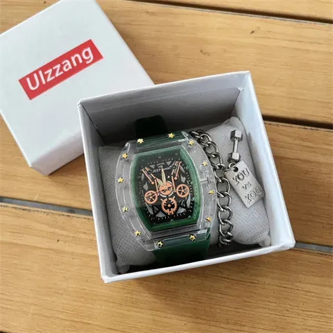 Men's Mechanical Skeleton Transparent Watch – Hip Hop Sport Fashion