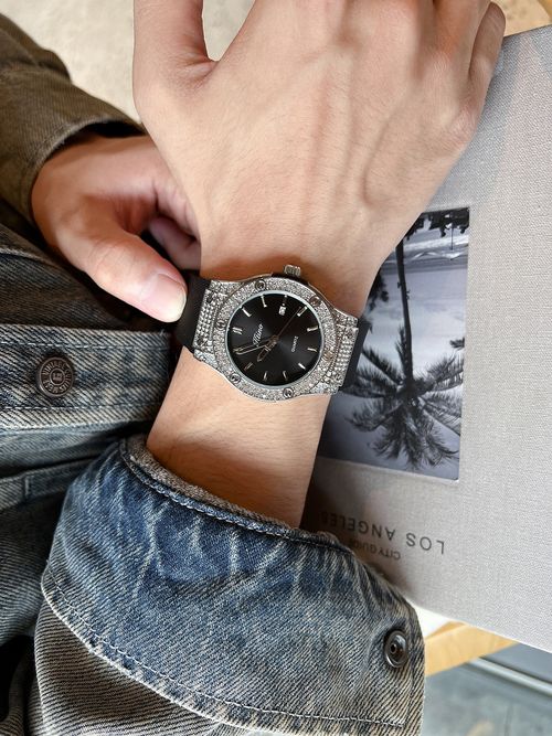 Luxury watch with a diamond design - a high-end, high-quality wristwatch