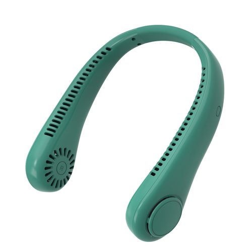 Leafless turbo USB rechargeable outdoor high-wind neck-hanging fan