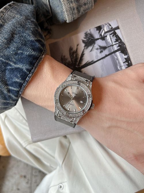 Luxury watch with a diamond design - a high-end, high-quality wristwatch