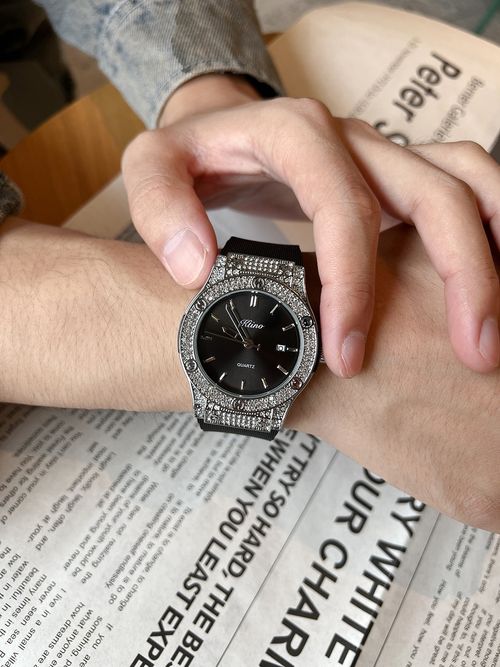 Luxury watch with a diamond design - a high-end, high-quality wristwatch