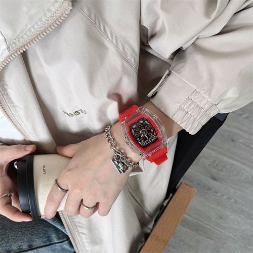 Men's Mechanical Skeleton Transparent Watch – Hip Hop Sport Fashion