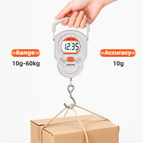 Portable Digital Luggage Scale, Lb Capacity & 10 G Precision,