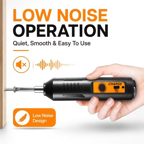 Cordless Electric Screwdriver | Multifunctional Rotary Tool With One-Click Start, Adjustable Forward & Reverse