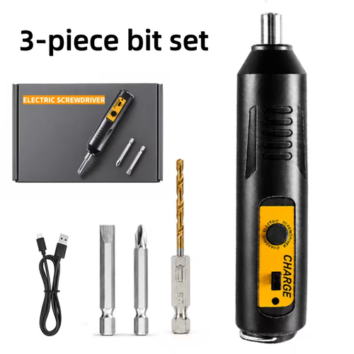 Cordless Electric Screwdriver | Multifunctional Rotary Tool With One-Click Start, Adjustable Forward & Reverse