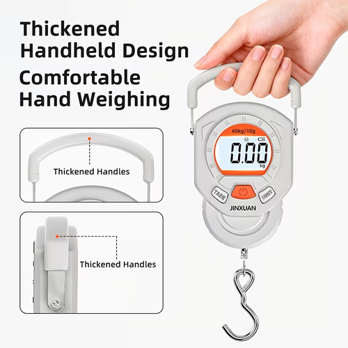 Portable Digital Luggage Scale, Lb Capacity & 10 G Precision,