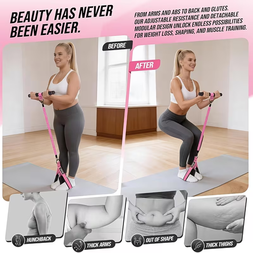 Workout 1pc Upgraded Pedal Resistance Band , Detachable Sit Up Pull Rope with Anti-Snap Sleeve