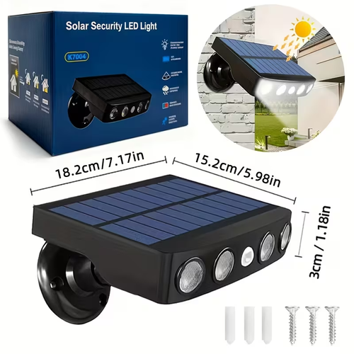 2 Pack Solar Powered Motion Sensor Wall Lights