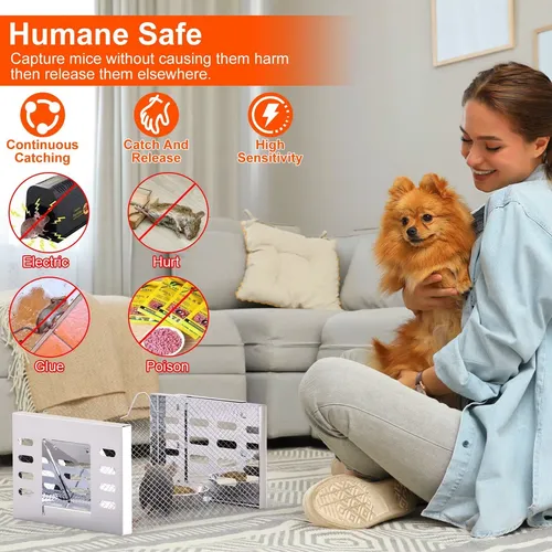 🎁 45% OFF⏳🐭Automatic Continuous Cycle Mouse Trap