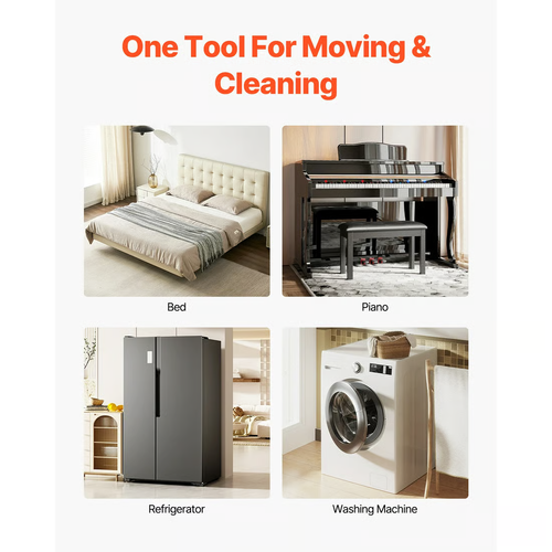 3474 lb Heavy-Duty Furniture Mover | 5-Wheel 360° Rotating Universal Transporter