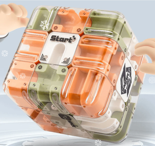 🧩Large Labyrinth 3D Puzzle Maze Cube - Engaging Brain Teaser Toy