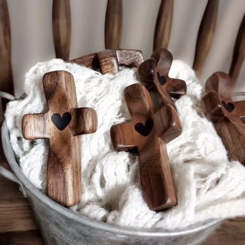 🔥✝️Handmade Wooden Cross My Heart