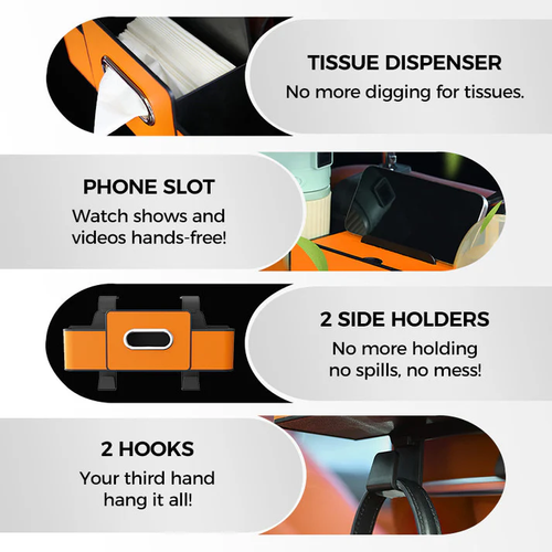 🎁Last day to get 50% off✨Multifunctional & Waterproof Car Back Seat Organizer
