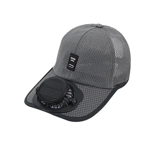 Solar Powered Outdoor Sun Hat with USB Fan, Breathable & Sun Protection