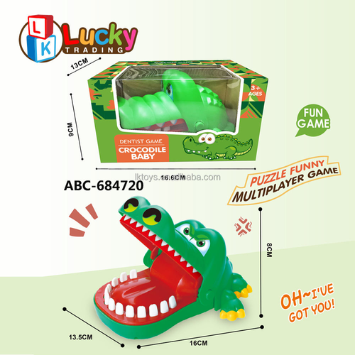 LK New Toy Game Tricky Toys Crocodile Teeth Toys Game Crocodile Biting Finger Dentist Games for Kids