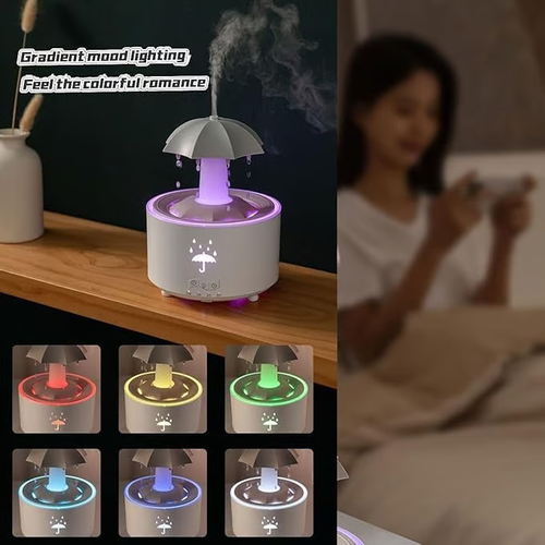 7-Color LED Rain Cloud Humidifier