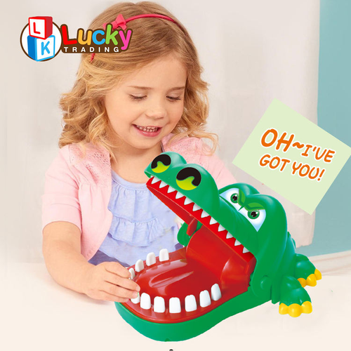 LK New Toy Game Tricky Toys Crocodile Teeth Toys Game Crocodile Biting Finger Dentist Games for Kids