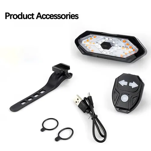 Smart Wireless Bike Tail Light with Turn Signals & Horn