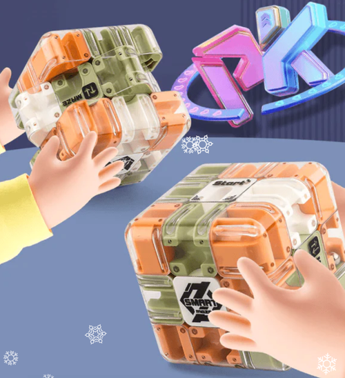 🧩Large Labyrinth 3D Puzzle Maze Cube - Engaging Brain Teaser Toy