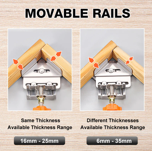 Multipurpose Stainless Steel 90 Degree Corner Clamp