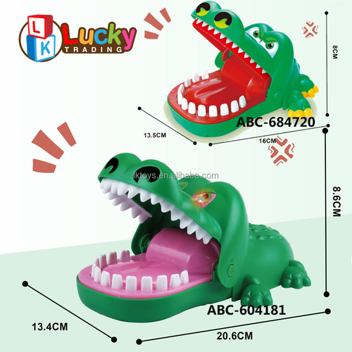 LK New Toy Game Tricky Toys Crocodile Teeth Toys Game Crocodile Biting Finger Dentist Games for Kids