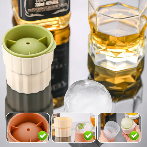 ❄️ Portable Silicone Ice Ball Maker ❄️