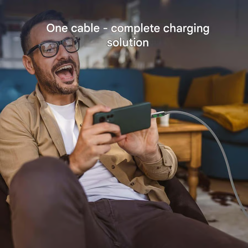 ⏰4-in-1 USB charging cable, fast charging, MAX. 60 W