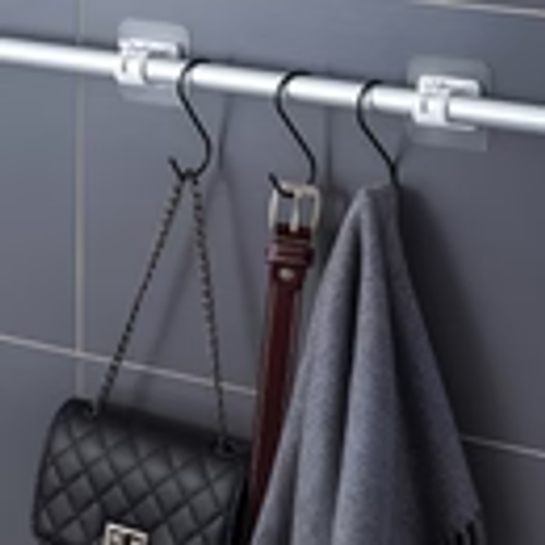 Nail-Free Adjustable Curtain Rod Holders(Set of 2)