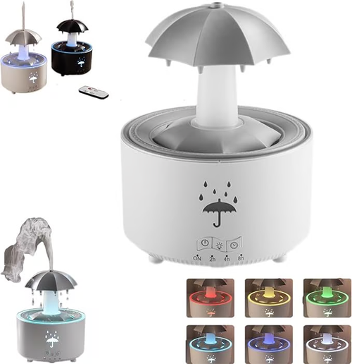7-Color LED Rain Cloud Humidifier
