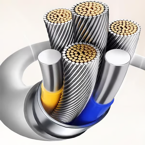 ⏰4-in-1 USB charging cable, fast charging, MAX. 60 W