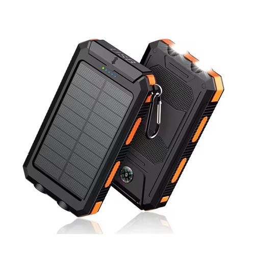 Waterproof Outdoor Solar Power Bank 10000mAh Dual USB Travel Outdoor Solar Mobile Phone Charger Solar Powerbanks For Camping