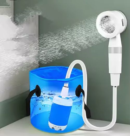 Electric Portable Outdoor Shower Pump for Camping Car Wash