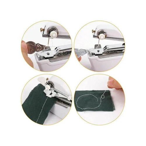 Portable Mini Hand Sewing Machine Quick Handy Stitch Sew Needlework Cordless Clothes Household Electric Sewing Machine