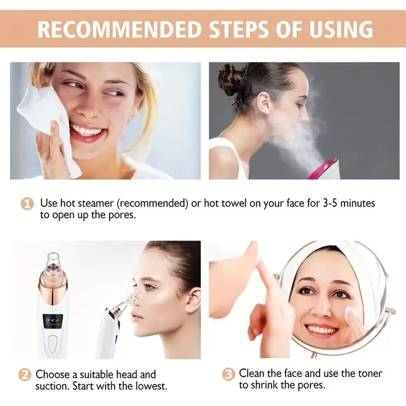 Blackhead remover, facial cleanser, facial pore cleaner -