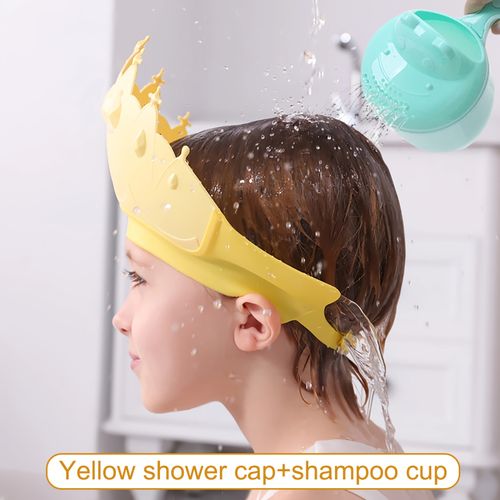 Kids Resistant Ear Shower Cap - Waterproof, Adjustable Shower Cap