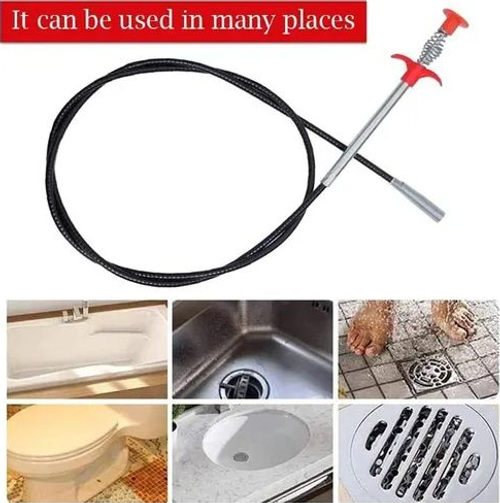 Sink Claw Pick up Kitchen Cleaning Tools Pipeline Dredge Sink Hair Brush Cleaner Bend Toilet Removal